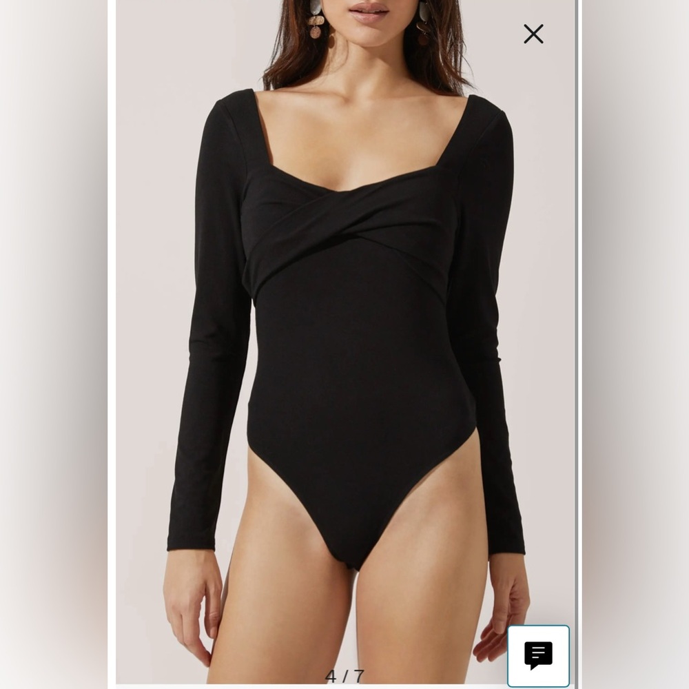 Twist front bodysuit